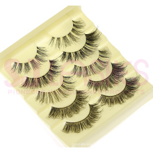 False Eyelashes 100% Human Hair Strip Lash Fake Eye Lashes Wholesale OEM Box